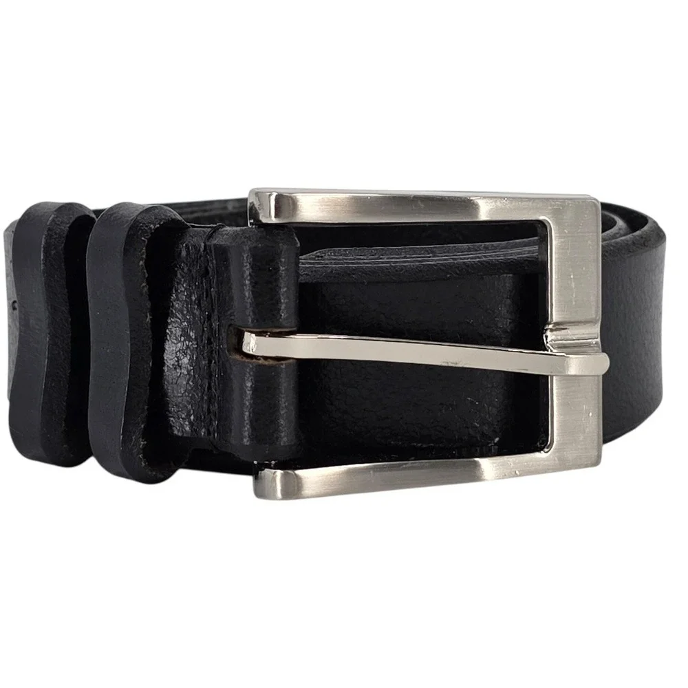 Remo Tullani Mens 42 Black‎ Leather Belt